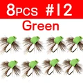 8pcs size 12 green