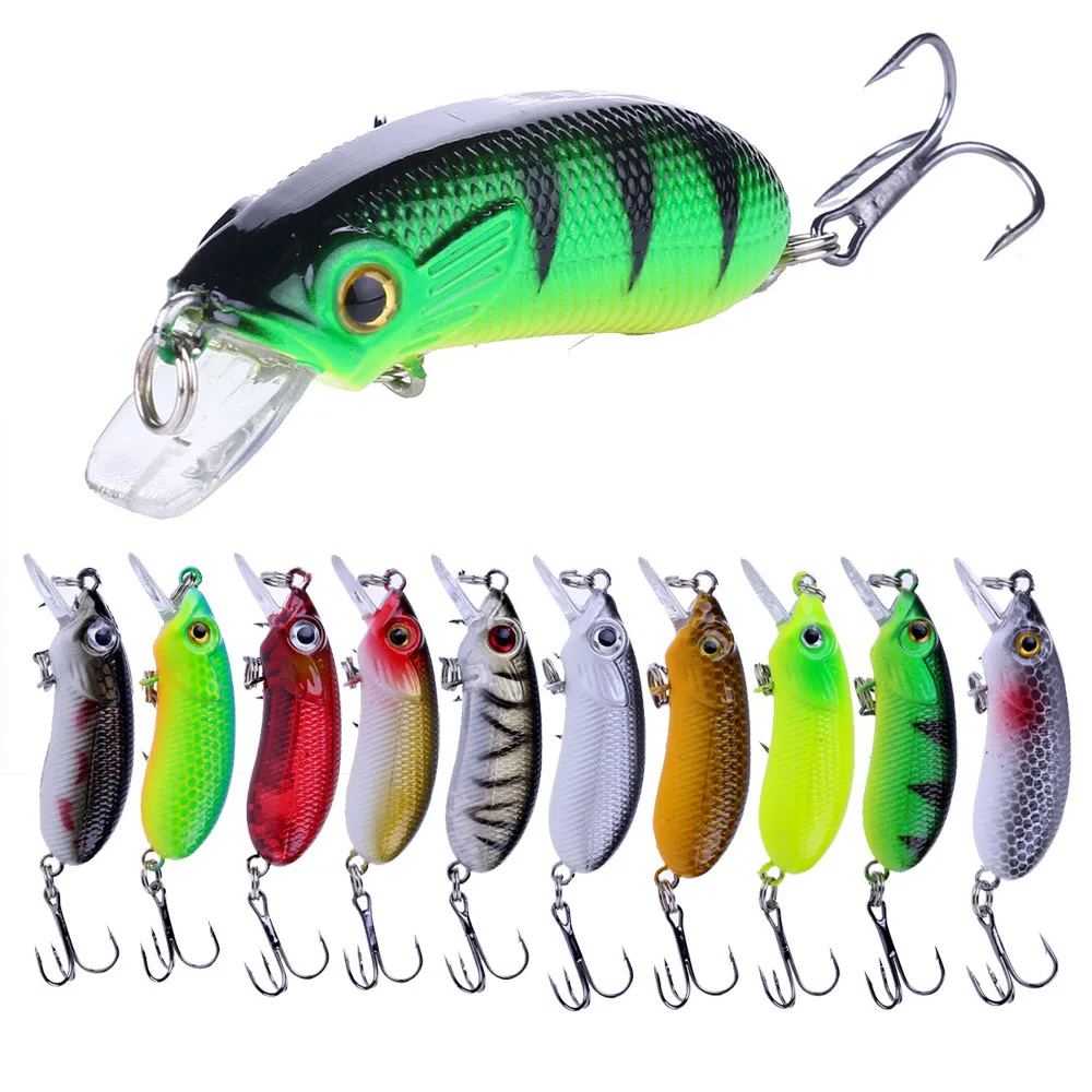 Hengjia Mini Crankbait Square Bill - Señuelo de buceo - imagen 3
