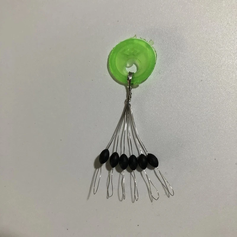 Juego de bolas espaciales de goma para pesca con mosca, tapón ovalado, Bobber para pesca con mosca, accesorios giratorios, cebo, herramienta deportiva para peces, 600, piezas, 100 - imagen 3
