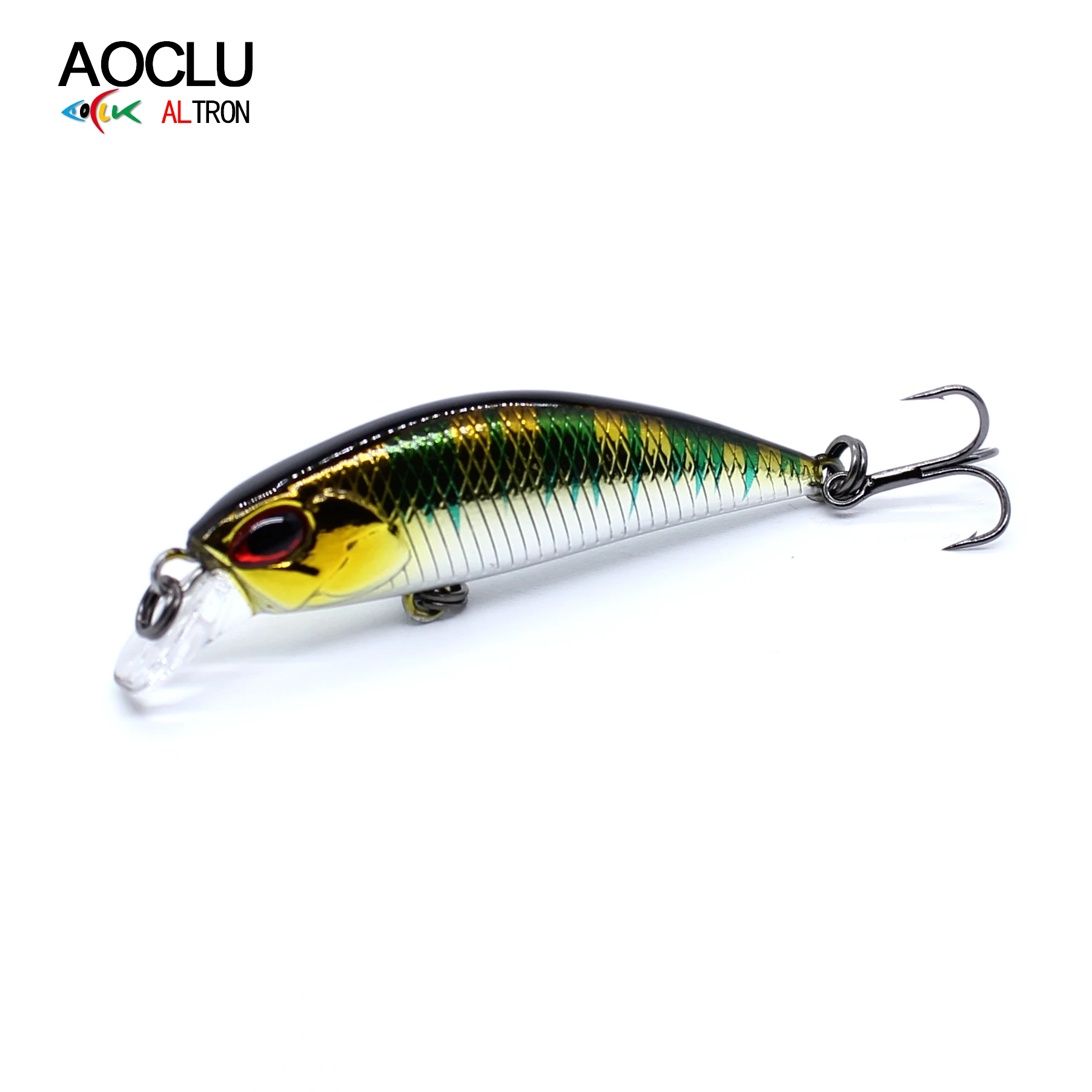 AOCLU-Minicebo duro Wobbler de hundimiento, Minnow Shad Crankbait, acción de natación vívida para pesca en barco de toda clase, 45mm, 4,5G - imagen 5