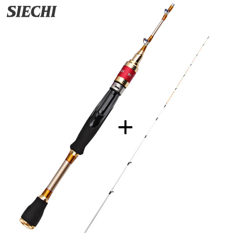 Señuelo de mano giratorio, caña de pescar, poste de carbono, Canne, carpa, Mosca, engranaje, carrete, asiento, ultraligero, Mini viaje, Surf, 90-150cm - imagen 3