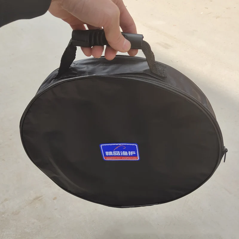 Bolsa de red de pesca de gran capacidad, alta calidad, 28/37/44/49/54cm, estuche de almacenamiento de secado rápido para red de pesca de camarones de 25/33/40/45/50cm B348 - imagen 4