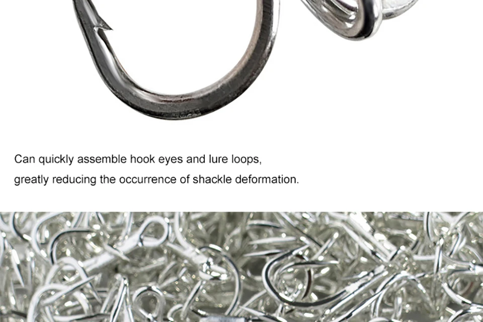 Un montón de ganchos y anillos de metal