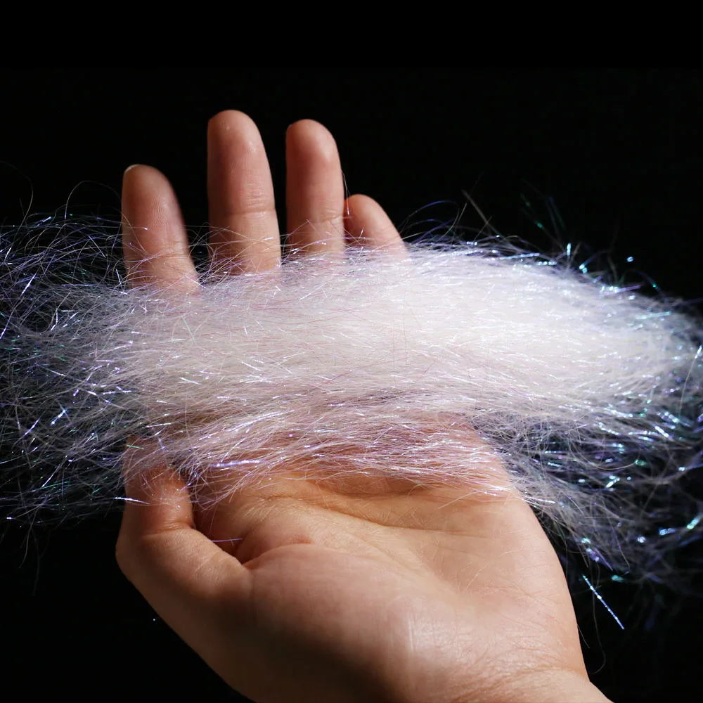 ICERIO, 1 paquete, UV, 8cm de largo, doblaje de hielo, Material de atado de moscas para atar ninfas, serpentinas, Baitfish, aguas saladas, mosca, trucha, señuelos de pesca - imagen 3