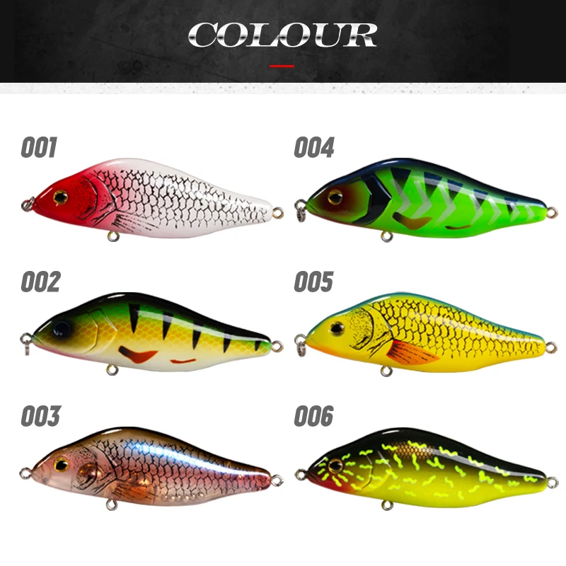Hunthouse-señuelo duro de pesca, cebo duro de 100mm, 32g, crankbait, Wobbler, Walk The Dog para aparejos de pesca de lubina - imagen 5