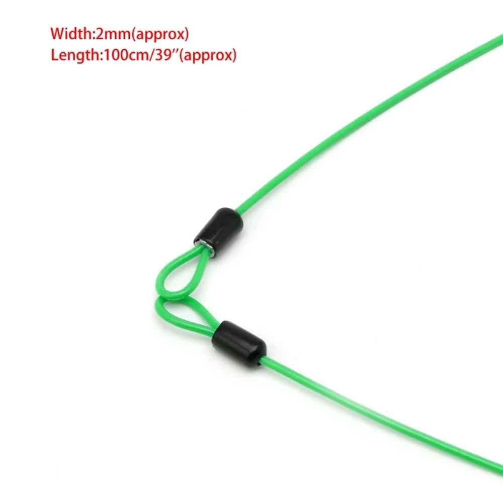 Cerradura de Metal antirrobo de seguridad fuerte para bicicleta, línea de bloqueo para exteriores, cuerda de alambre, candado para bicicleta, cuerda trenzada, Cable de acero - imagen 5