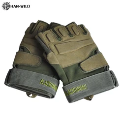 HAN WILD Guantes de pesca sin dedos – Protección nudillo duro