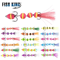 FISH KING-señuelo de Pesca con mandula, señuelos blandos, cebo de espuma Swimbait Wobbler, Lucio, señuelo con insectos, cebos artificiales, Pesca