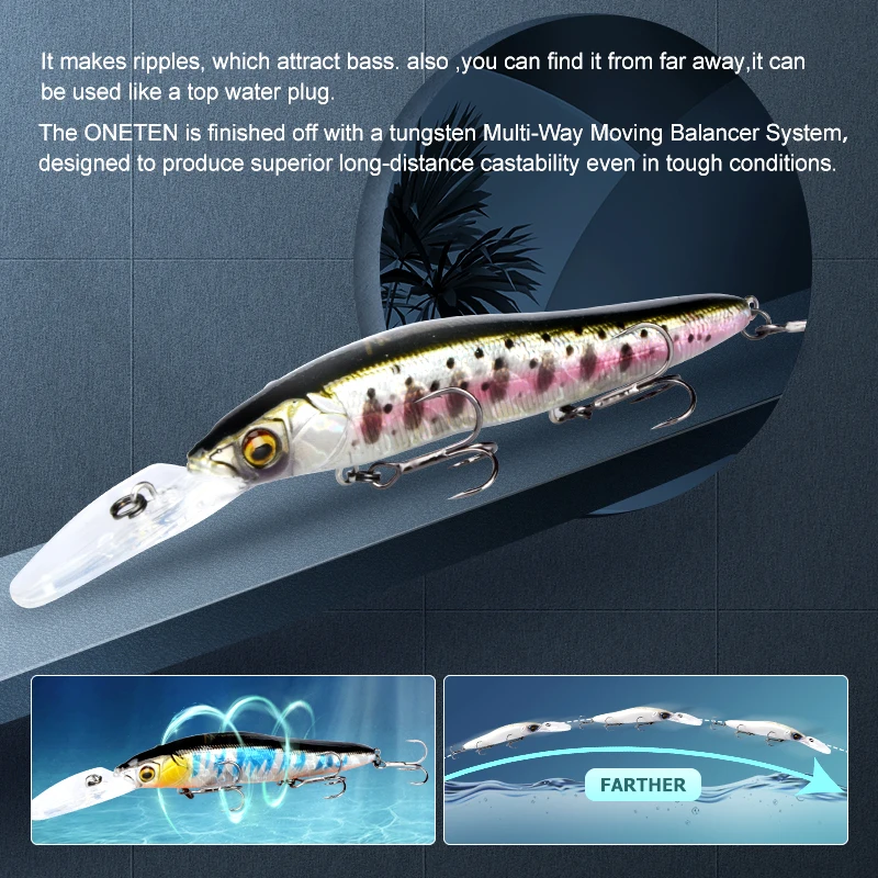 MEREDITH Minnow-Señuelos de Pesca Wobbler de 110mm, cebo duro Artificial, profundidad de 0-3m, cebo para Lucio, hundimiento lento - imagen 3