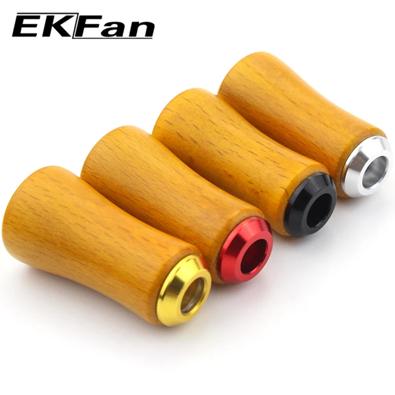EKFan-mango de carrete de pesca, perilla de madera para carretes de pesca Baitcasting D/S, pieza de componente, accesorio de equipo de aparejos de pesca - imagen 4