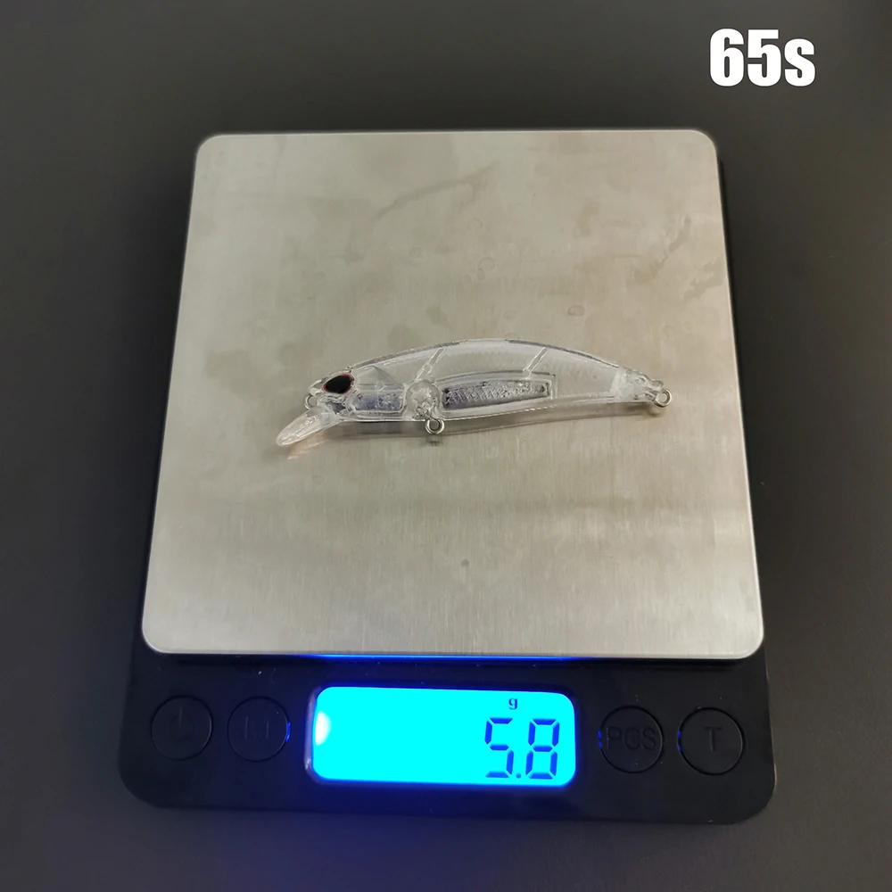 Castfanatic-cuerpo de señuelo en blanco, cabeza de lanza sin pintar, RYUKI, 65mm/5,8g, 80mm/12g, 95mm/15g, cebo Wobbler con ojo - imagen 2