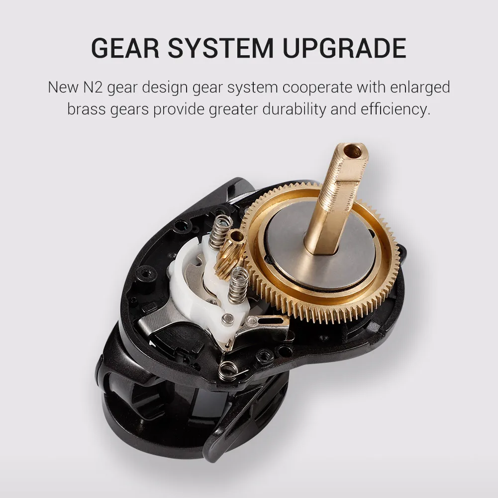 Carrete Noeby Baitcasting, sistema de freno magnético, relación de engranaje 7,3: 1, arrastre máximo de 8kg, 17Lb, carretes de pesca de agua dulce y salada de perfil bajo - imagen 5