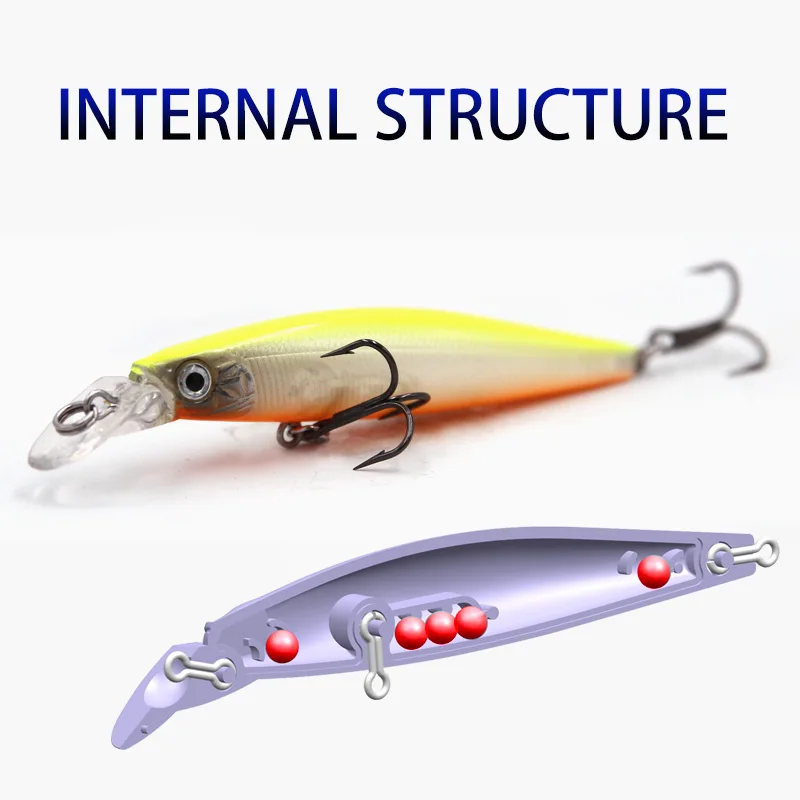 Wondershot A02 70/100/121mm 5,2/15,6/26,3g Señuelos de Pesca pececillo señuelo de Pesca flotante cebo Artificial duro aparejos de Pesca - imagen 4
