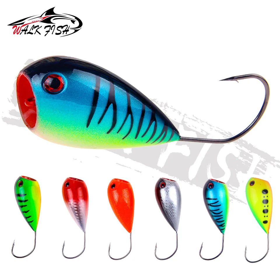 WALK FISH-señuelo de pesca de 8cm y 12,9g, cebo duro Artificial con anzuelos individuales, flotante - imagen 2
