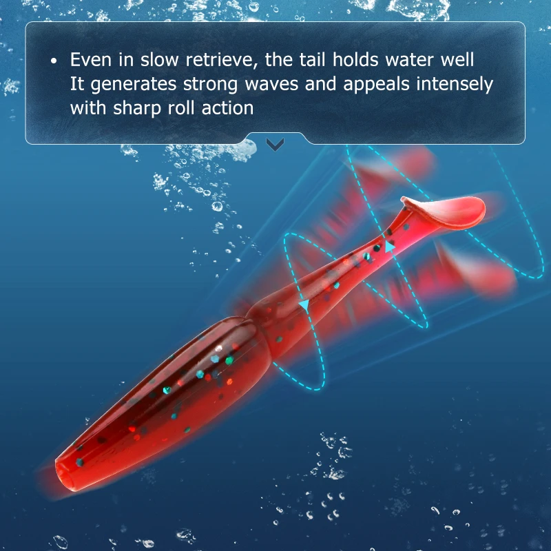 Señuelo de pesca blando, de 70mm, 90mm, 110mm, 130mm, pesca artificial - imagen 4