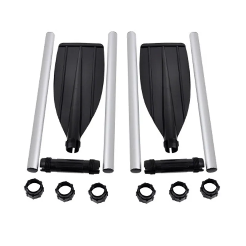 Remo de remos desmontable de aluminio reforzado para bote, accesorios inflables de PVC para remos largos, Kayak, canoa, 2 piezas - imagen 4