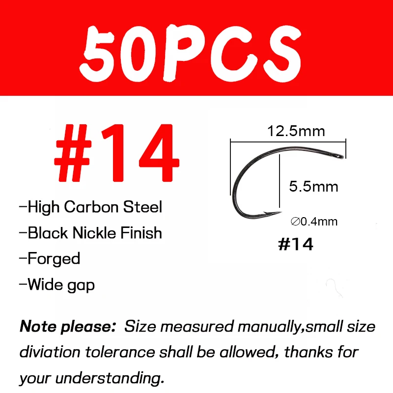50PCS size 14