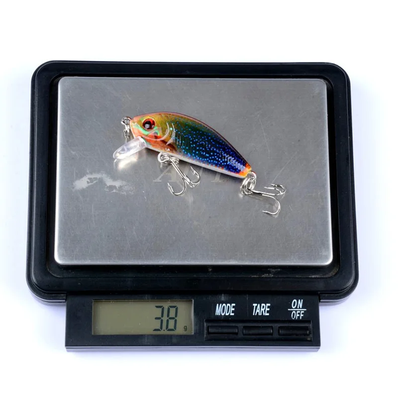 un señuelo de pesca colorido que se muestra a escala digital