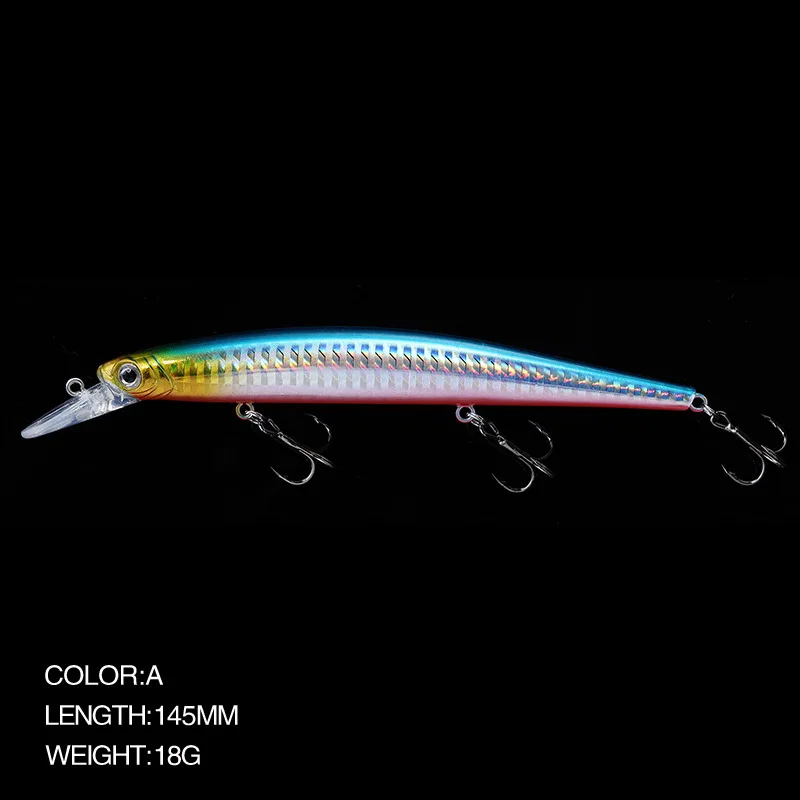 KMRESA-Señuelos de Pesca de calidad profesional, cebo duro, 145mm, 18g, dive1.5-2m, wobblers, pececillos, aparejos de cebo Artificial - imagen 3