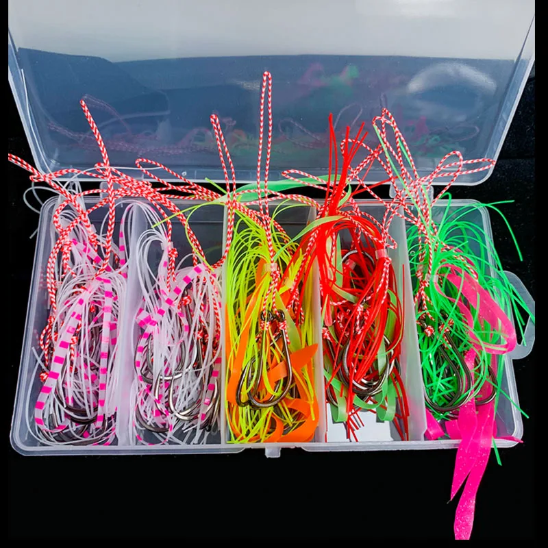 OBSESSION BKK-anzuelos Kabura Jigging Madai asistido Tai, faldas de silicona, deslizador, plomos, anzuelo de asistencia para pesca en el mar - imagen 4