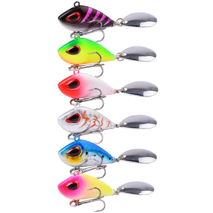 Mini señuelo de pesca de Metal VIB con cuchara, 6G, 10g, 17g, 25g, 2cm, aparejos de pesca, Pin Crankbait, vibración, Spinner, cebo que se hunde, 1 ud. - imagen 3