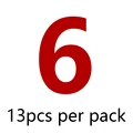 6  13pcs per pack