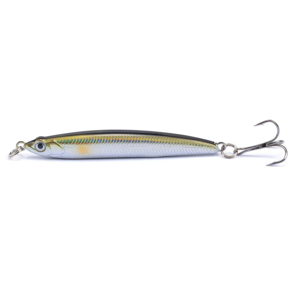Señuelo de pesca Artificial, cebo duro de fundición larga, se hunde, 7cm/10g, Crankbait, Wobbler, carpa, Lucio, 1 unidad