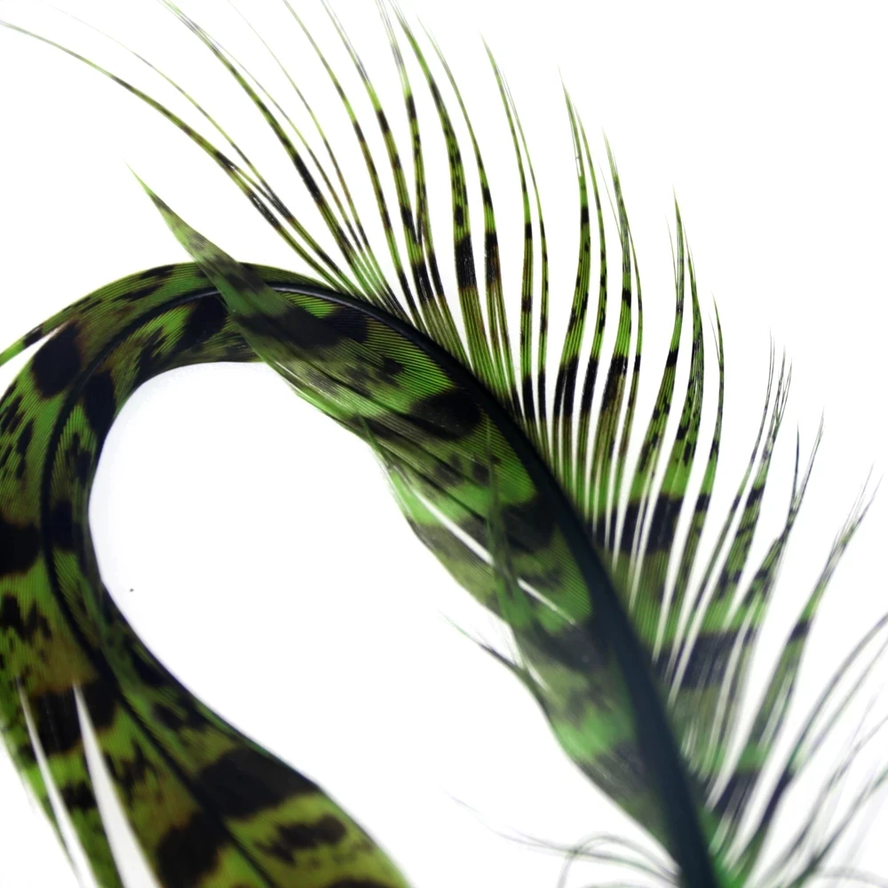 WIFREO-Anillo de 5 piezas para el cuello, pluma de cola de faisán para atar moscas, ninfas, plumas naturales para moscas húmedas, Material de señuelos para atar moscas - imagen 4