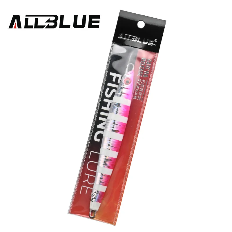 ALLBLUE-anzuelo de Metal Artificial, cebo de pesca, cuchara de Jigging rápida, aparejos de agua salada superduros, 120g, 160g, 200g - imagen 5