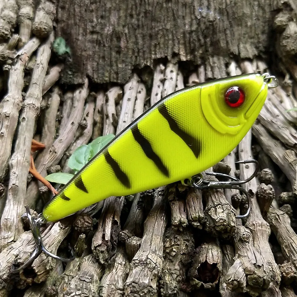 WALK FISH-señuelo de pesca de 75/90/120/150/mm, Jerkbait, Popular, duro, Crankbait, muskkie - imagen 5