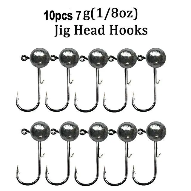 10pcs 7g fishhook