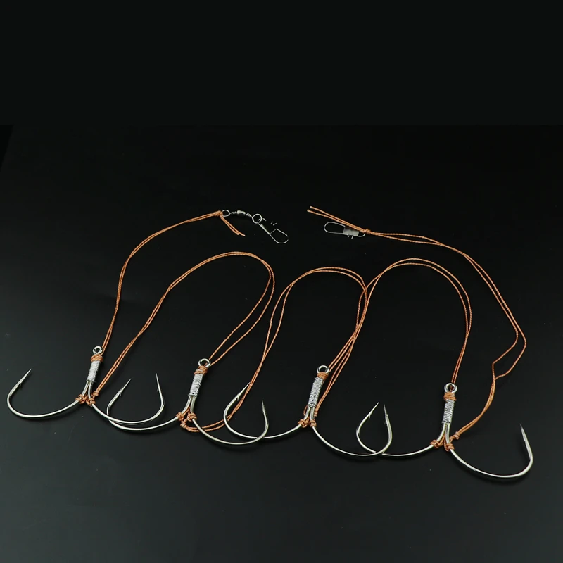 Anzuelos De púas para Pesca, Anzuelos triples De carpa plateada, afilados, De doble anclaje, aparejos De Pesca - imagen 2