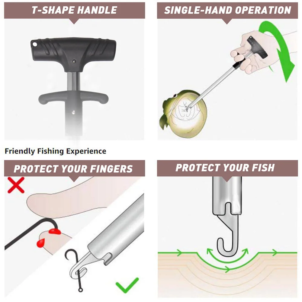 Alicates de pesca de acero inoxidable multifunción, tubo de aluminio, Extractor de anzuelos portátil, kit de aparejos - imagen 4