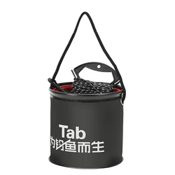 Cubo Plegable EVA 5L para Conservar Cebo Vivo en Pesca