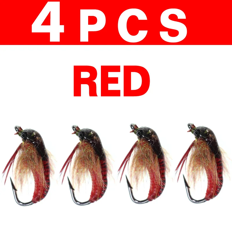 4pcs Red
