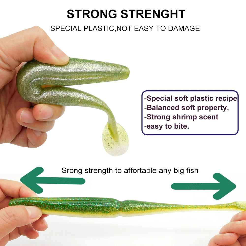 KESFISHING-cebos de silicona suave para pesca en el mar, cebos con olor a pescado, aparejos de señuelo de pesca ISCA de calidad sal, 8 ", nuevos colores - imagen 4