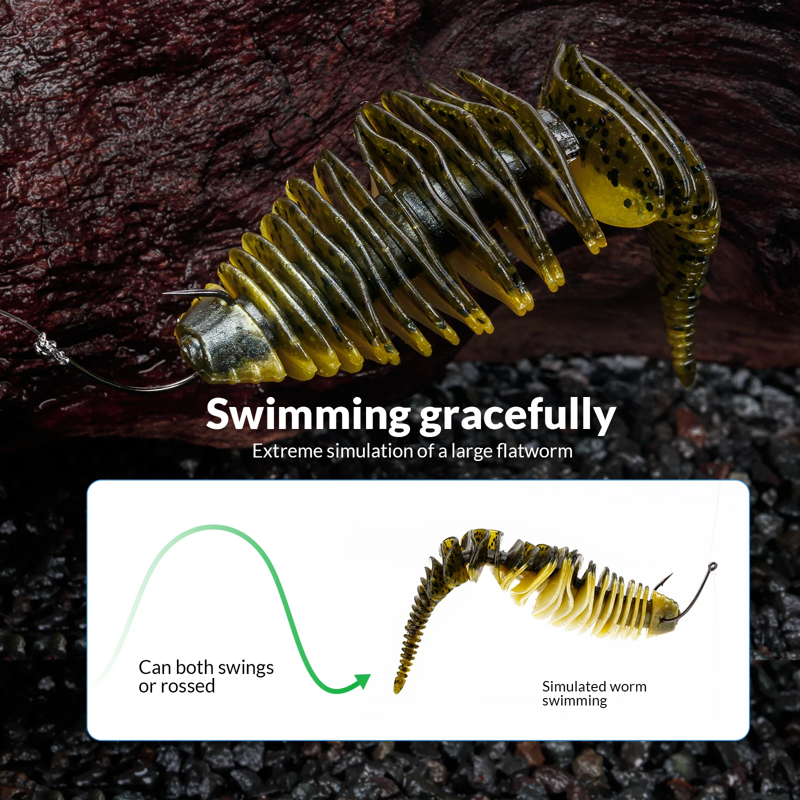 THKFISH 5/6 Uds 80mm 100mm cebo suave de pesca señuelo cebos artificiales Wobblers señuelo suave gusano lubina aparejos de pesca Accesorios - imagen 4