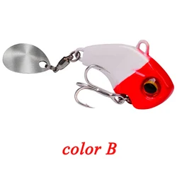 POETRYYI Spinnerbait metálico – Jig de orilla con hoja vibrante