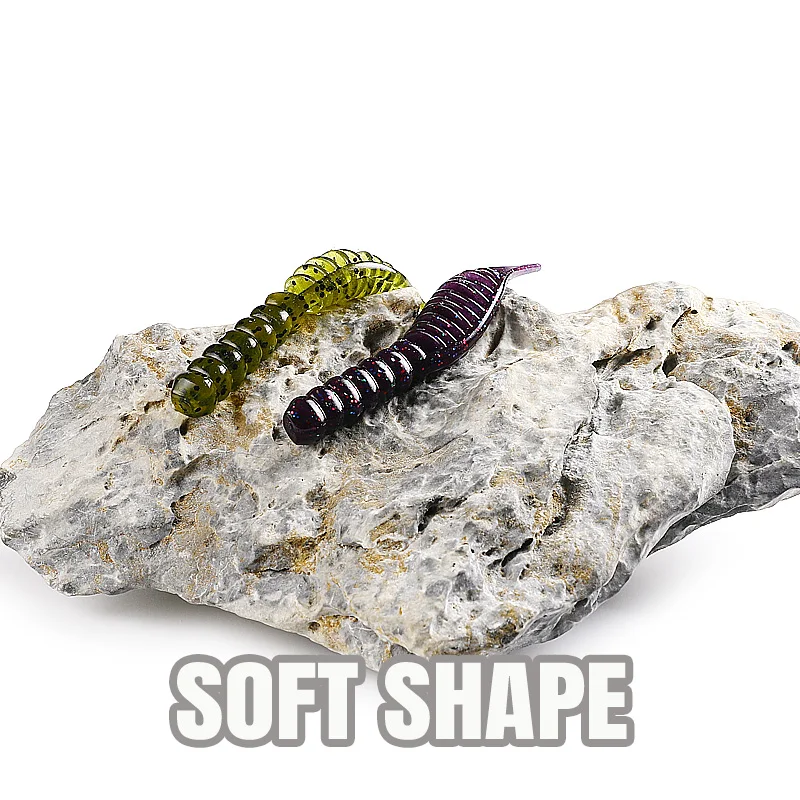 Señuelos fanatik supercontinentes, 80mm/8 Uds., 55mm/15 Uds., Señuelos de Pesca blandos, cebos de silicona suave, cebo suave de Larva - imagen 4