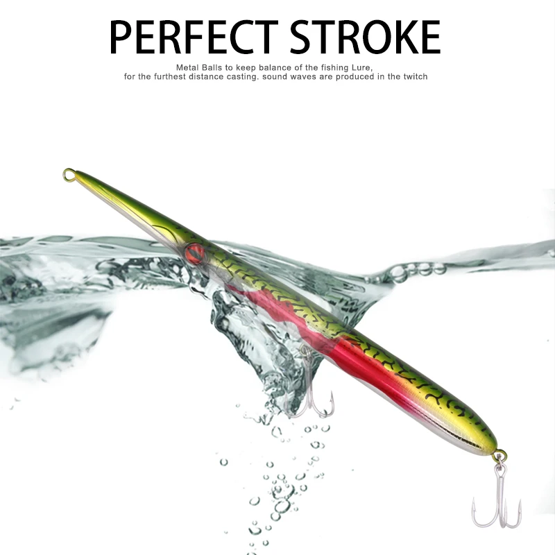 Wondershot-señuelo flotante D12 ARROW 210F, Wobblers de lápiz, 210mm/30g, cebo de fundición larga, Stickbaits, Señuelos de Pesca de lubina, 2021