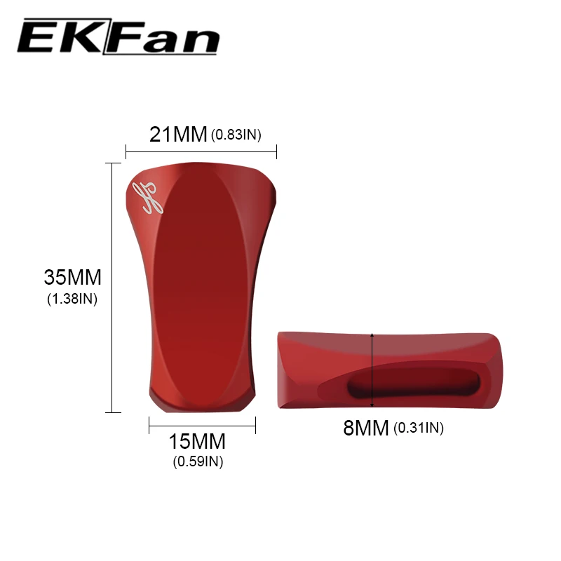 EKFan, 1 unidad, perilla de mango de carrete de pesca serie mate para carretes de pesca Baitcasting, pieza componente - imagen 4
