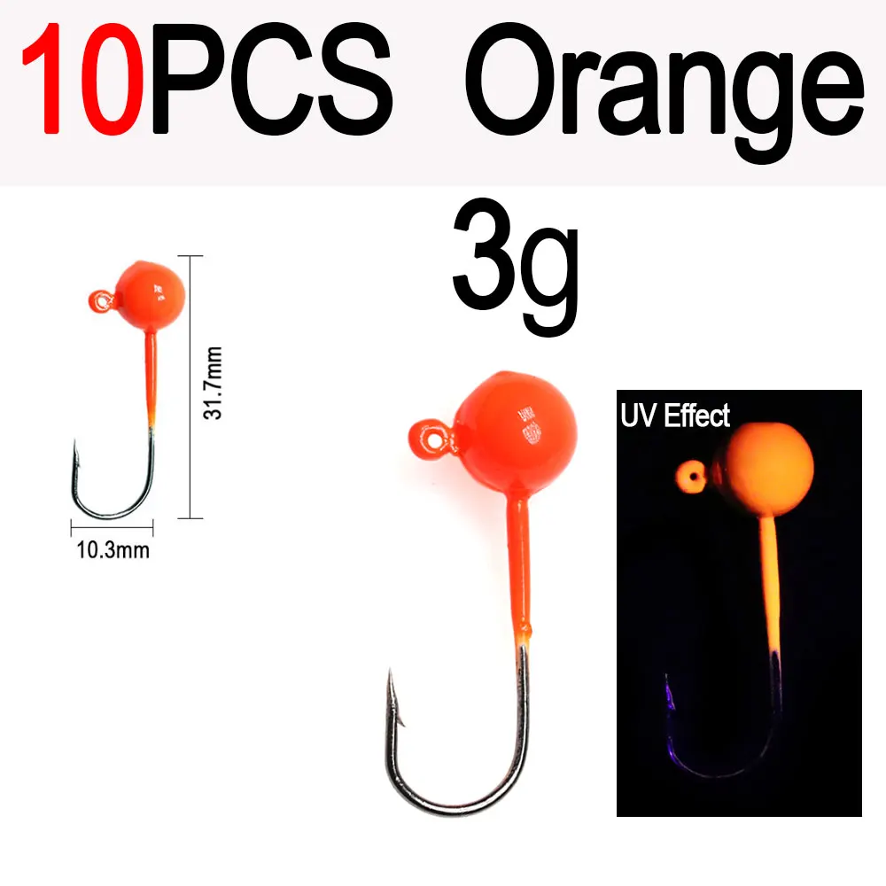 10pcs orange 3g