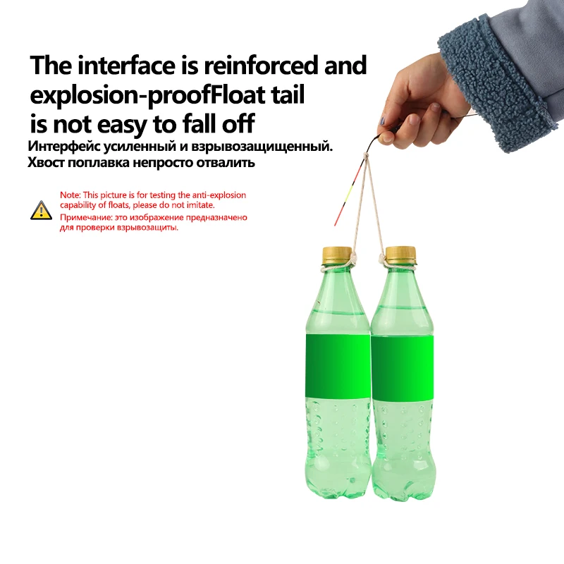 Boya eléctrica de agua dulce de 3 piezas, Boya nocturna Nano Boya, accesorios de aparejos de pesca, 3 CR425 + 3 tubos de flotación + 1 Juego de línea - imagen 3