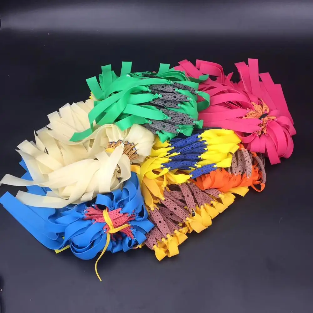 50 Uds tirachinas banda de goma plana 0,5-1,5mm alta elasticidad caza al aire libre accesorios de tiro de catapulta - imagen 3