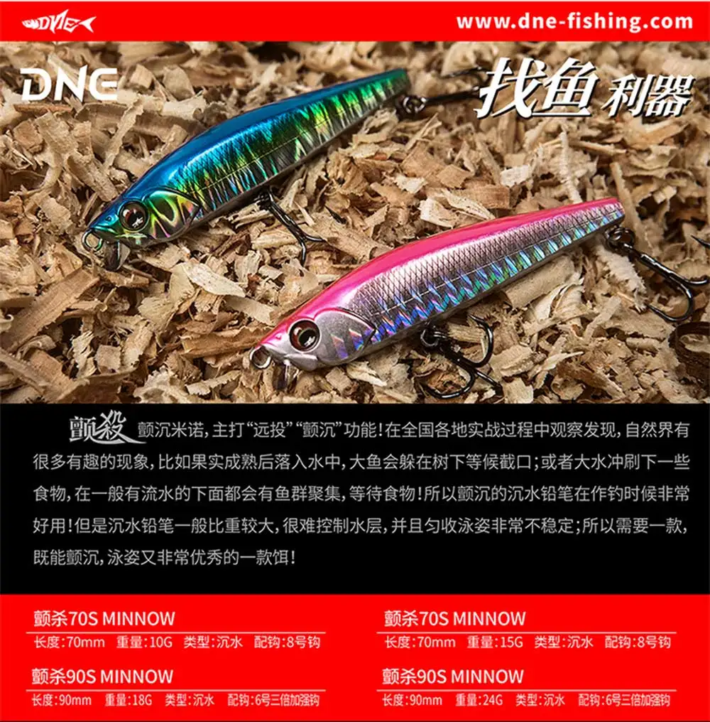 Experimente la emoción de la pesca con pececillos DNC diseñados para precisión y rendimiento