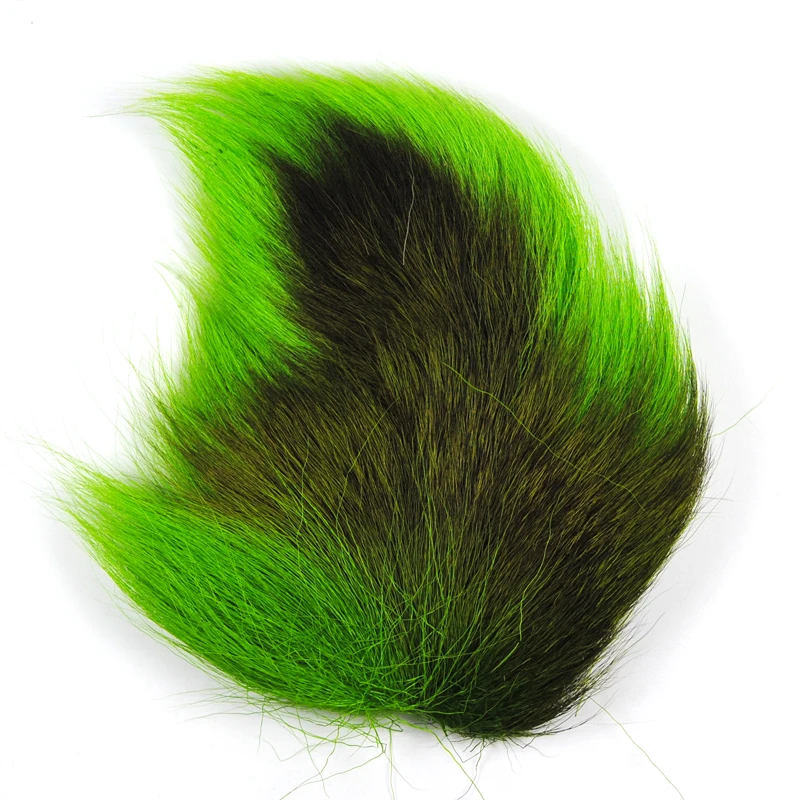 Plantilla de atado de moscas Northen Bucktail, pelo de ciervo para trucha, salmón, moscas, gancho triple, Material de atado de cebos, verde, blanco, rojo - imagen 5