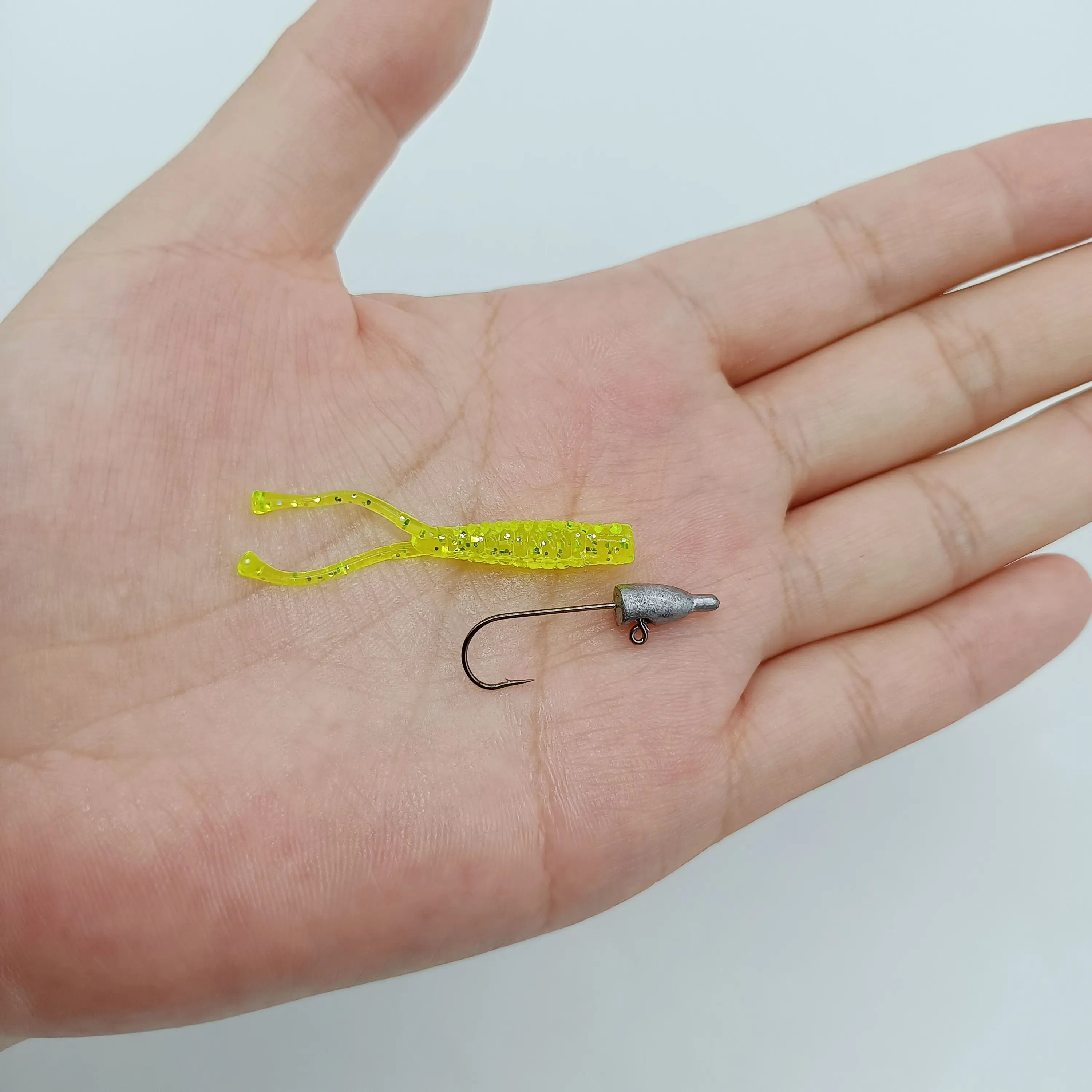 DUODUOYU-señuelo suave de Rockfish, cebo de pesca de 140g/40mm, 0,45g/1,4 gHook Swimbaits Jig, cebo de gusano - imagen 3