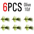 6pcs  Olive