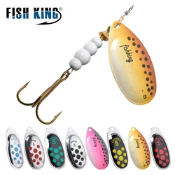 FISH KING 6 Spinnerbaite – Señuelo giratorio con anzuelos triples