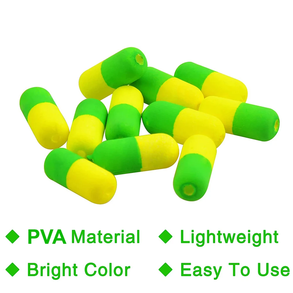 Flotador de pesca de espuma, aparejo Pompano de fondo cilíndrico para trucha, bagre, aparejos de Walleye, 80 unids/lote por caja - imagen 4